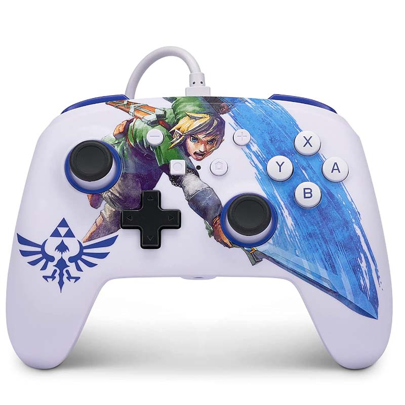 PowerA Enhanced Wired Controller for Nintendo Switch - Master Sword Attack Zelda Link